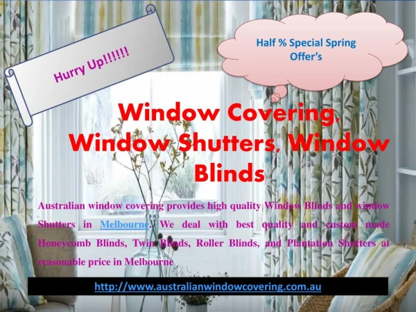 Window Blinds | Window Shutters | Window Covering
