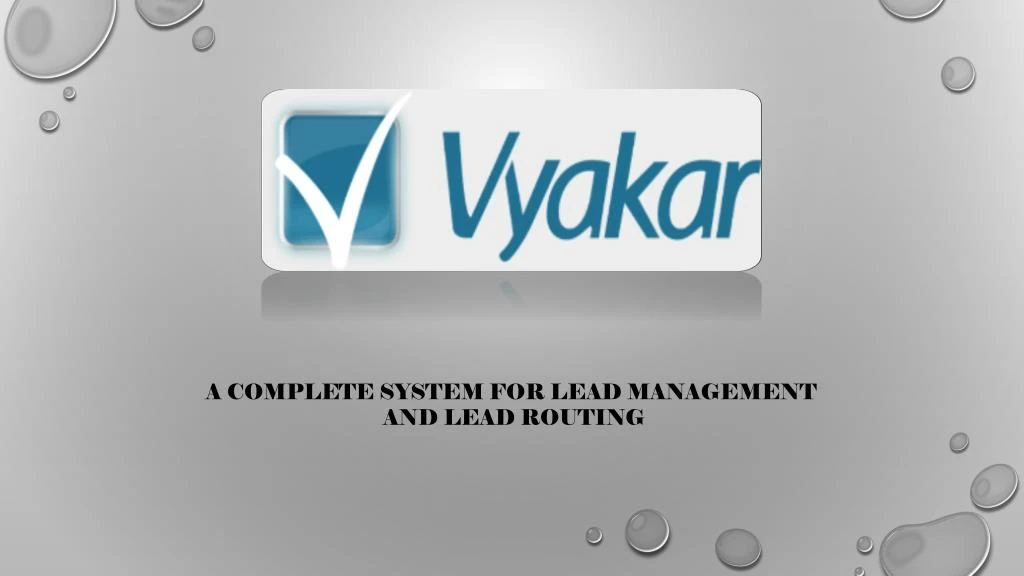 a complete system for lead management and lead
