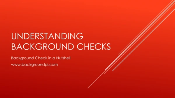 Understanding Background Checks