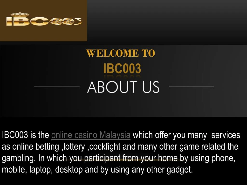 welcome to ibc003