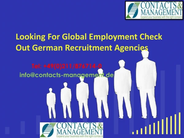 Looking For Global Employment Check Out German Recruitment Agencies