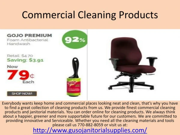 Commercial Cleaning Products