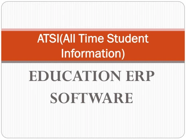 Educational ERP Software For Schools