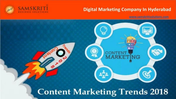 Content Marketing Trends to Watch for in 2018 | Samskriti Solutions