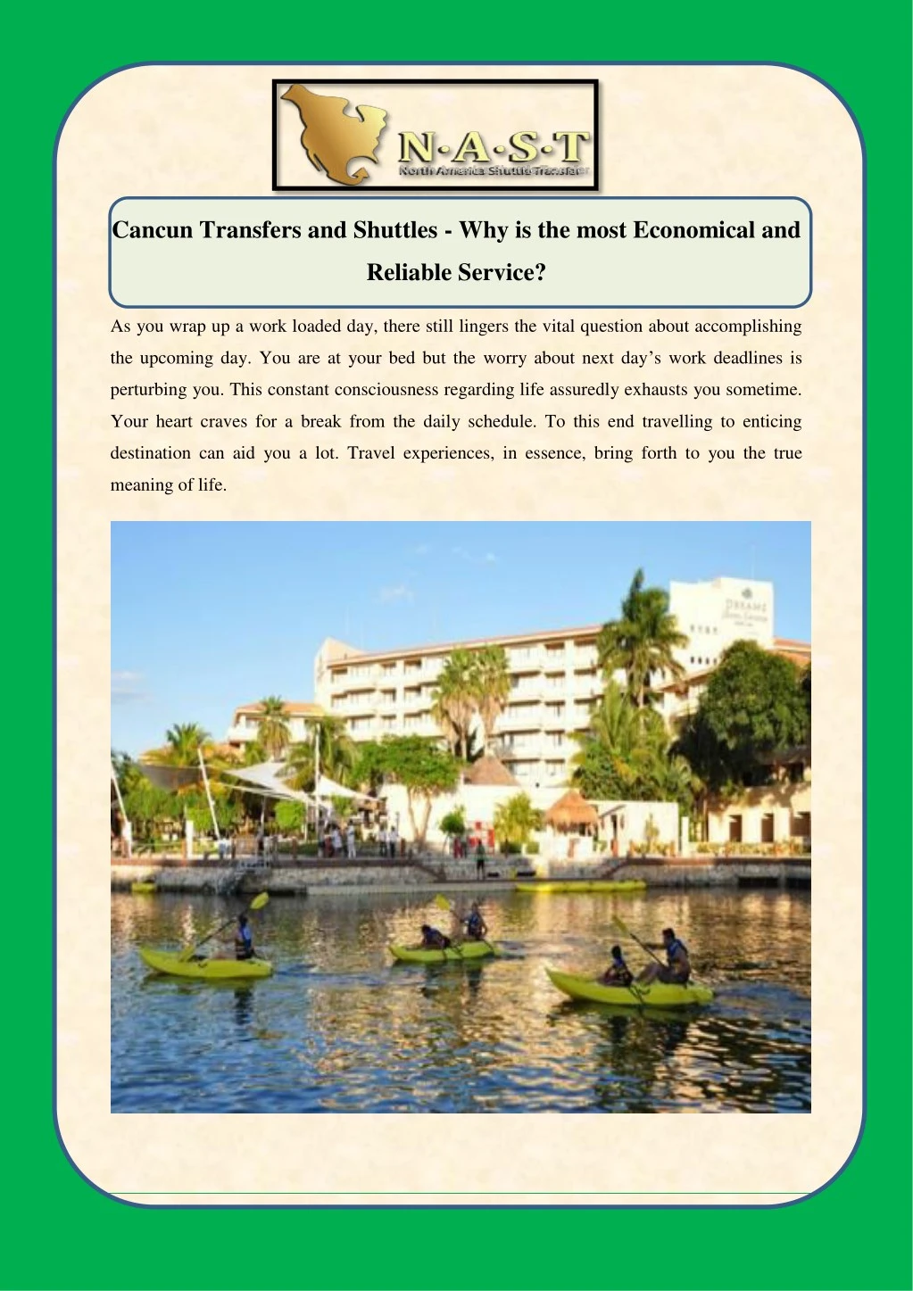 cancun transfers and shuttles why is the most