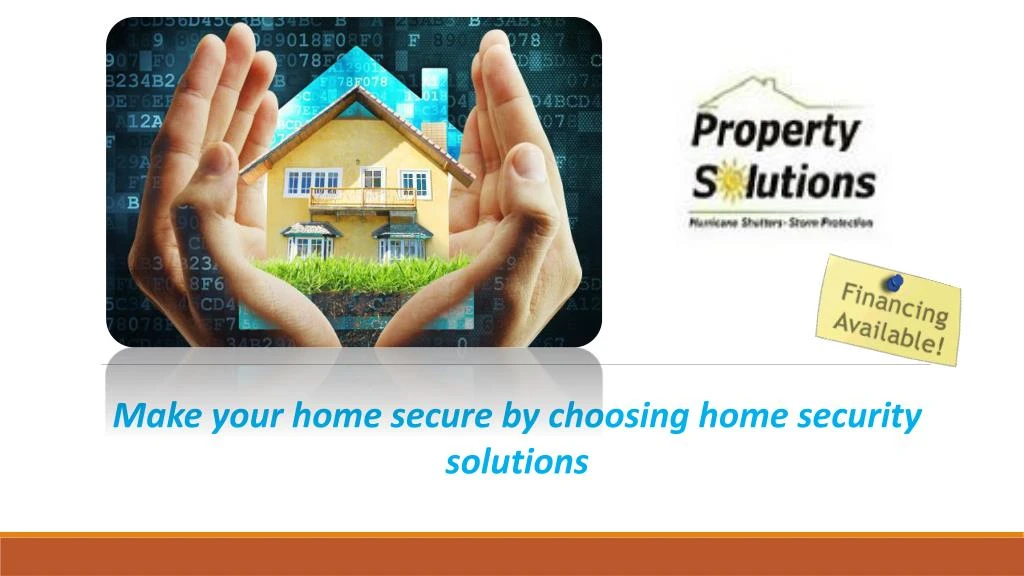 make your home secure by choosing home security