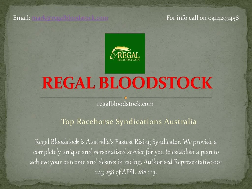regal bloodstock