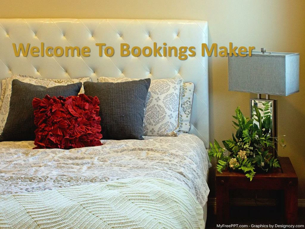 welcome to bookings maker