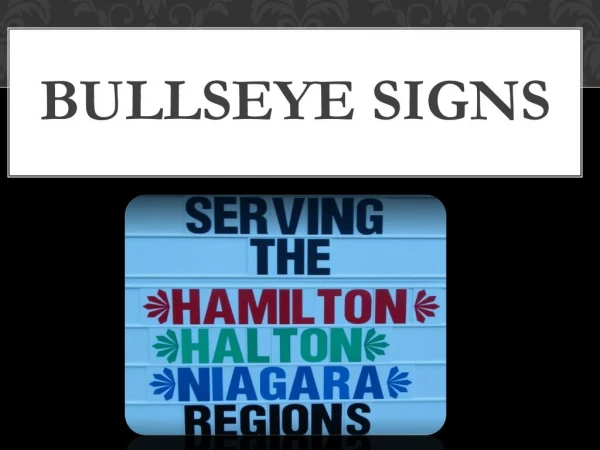 Bullseye Sign- One stop of your all portable signs