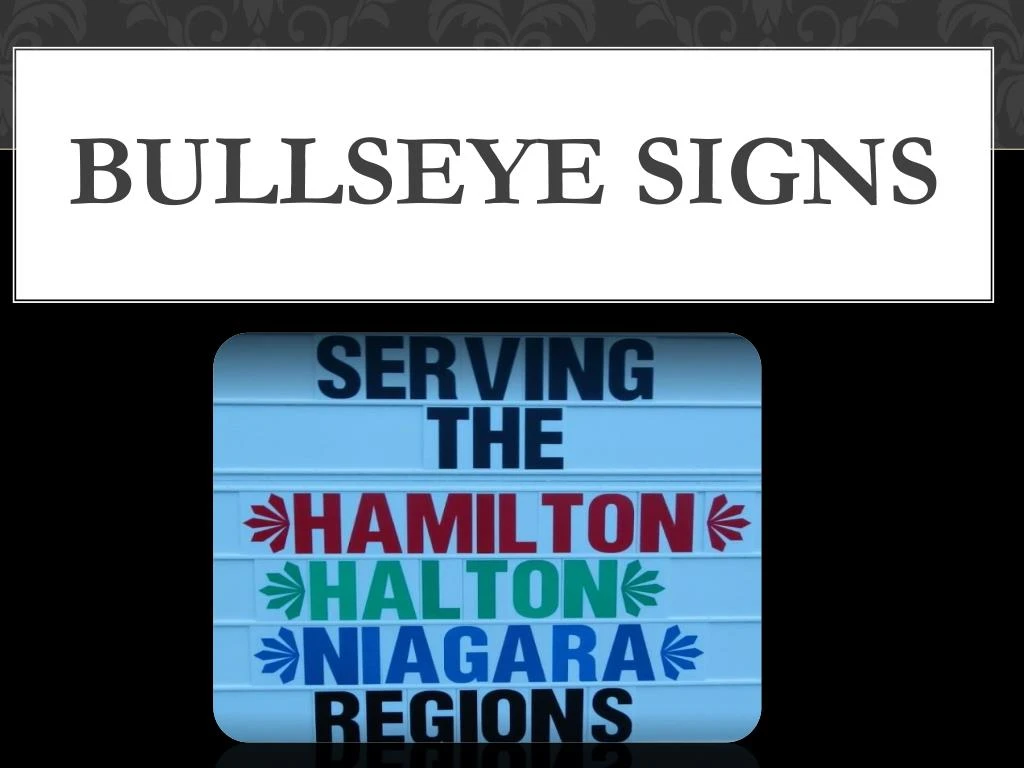 bullseye signs