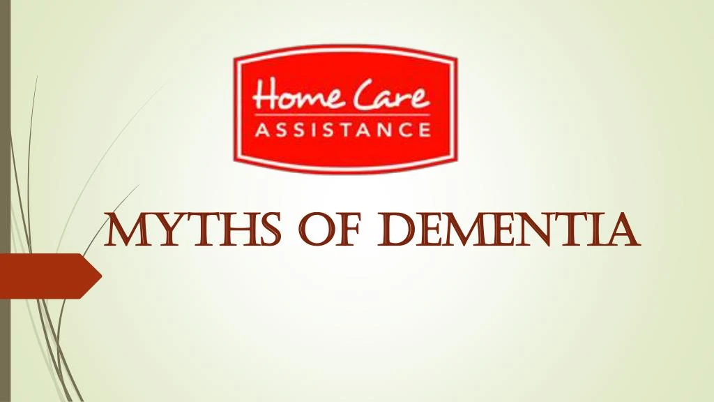 myths of dementia
