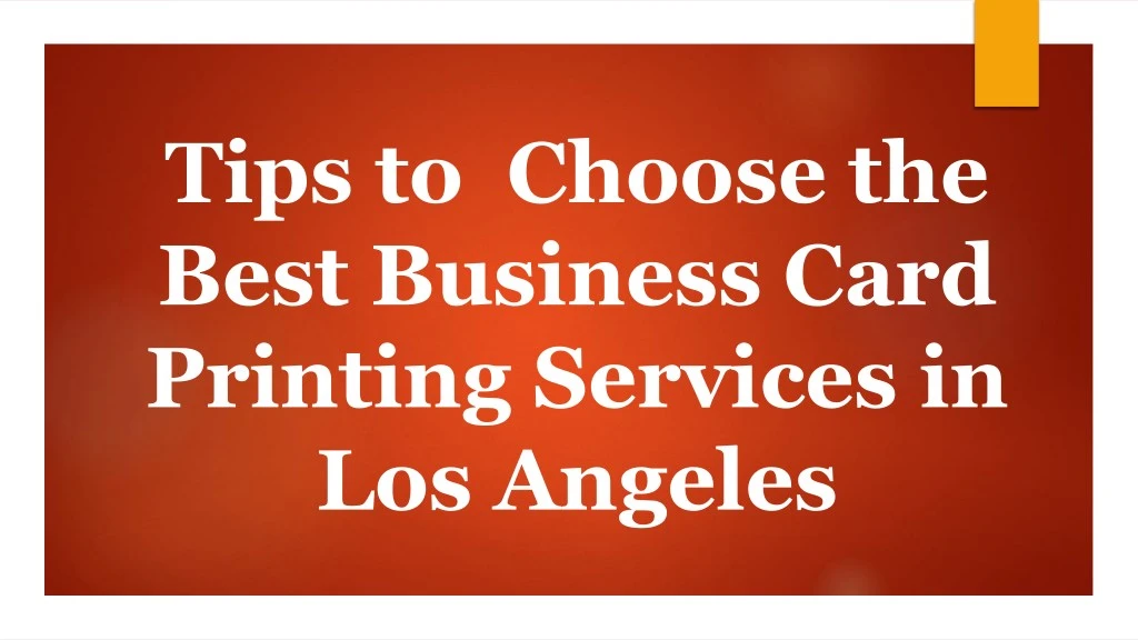 tips to choose the best business card printing