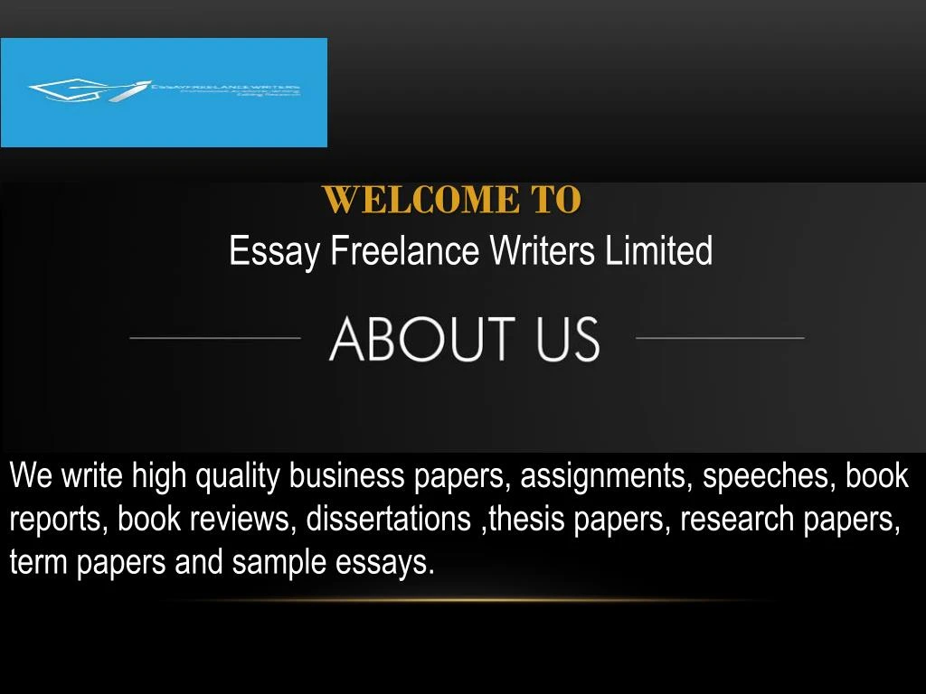 welcome to essay freelance writers limited