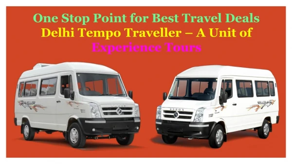 Book Online Tempo Traveller on Rent in Delhi