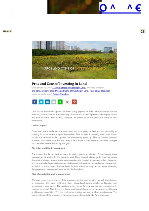 Pros and Cons of Investing in Land