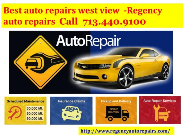Welcome to Auto repairs body shop in west view, Houston, Texas