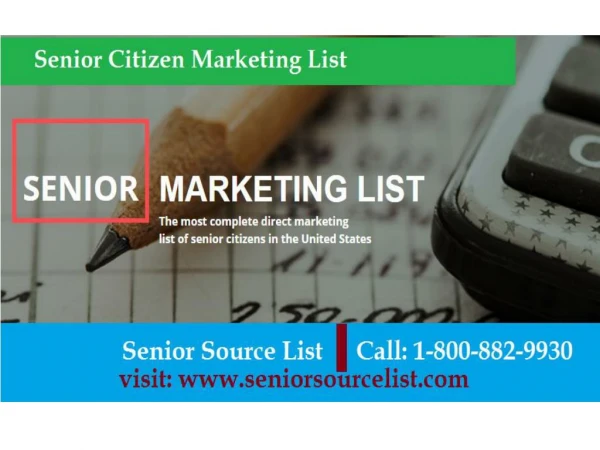 Senior citizen email list | Marketing list for seniors