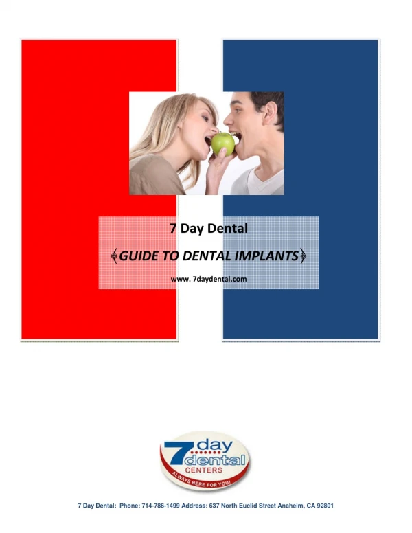 7 Day Dental - Guide to Dental Implants