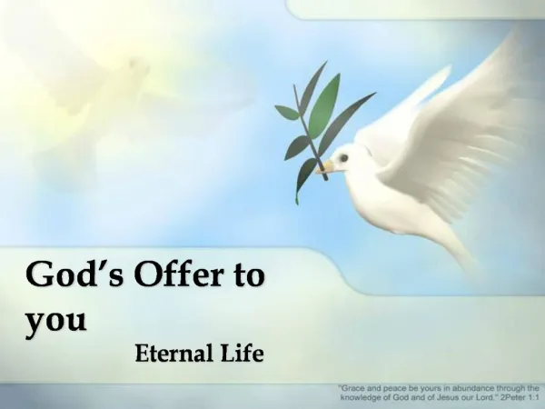 God s Offer to you