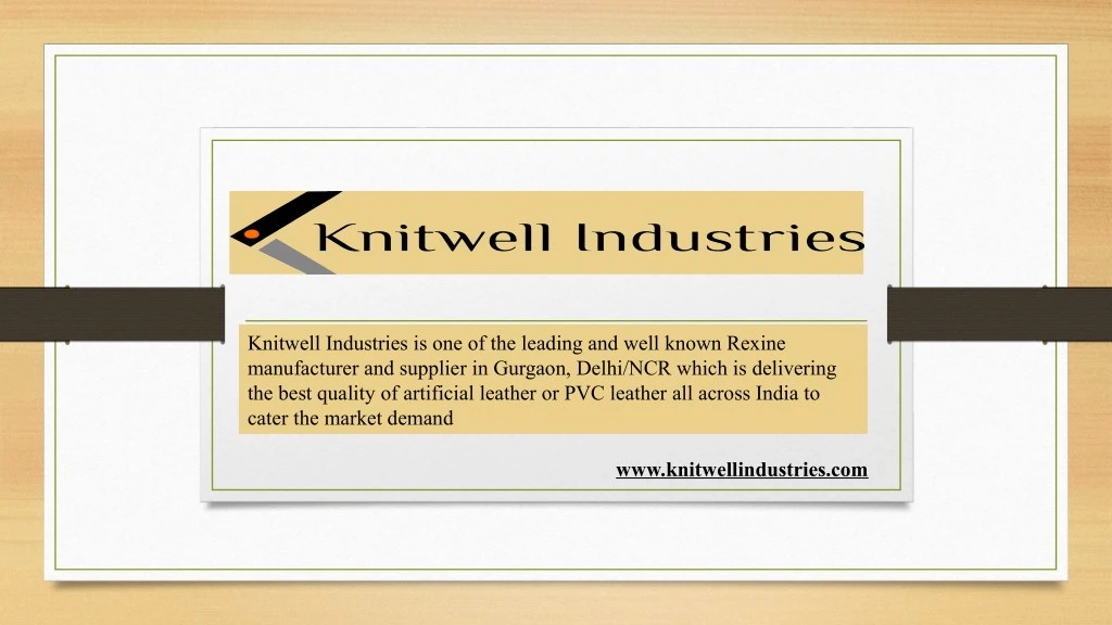 knitwell industries is one of the leading