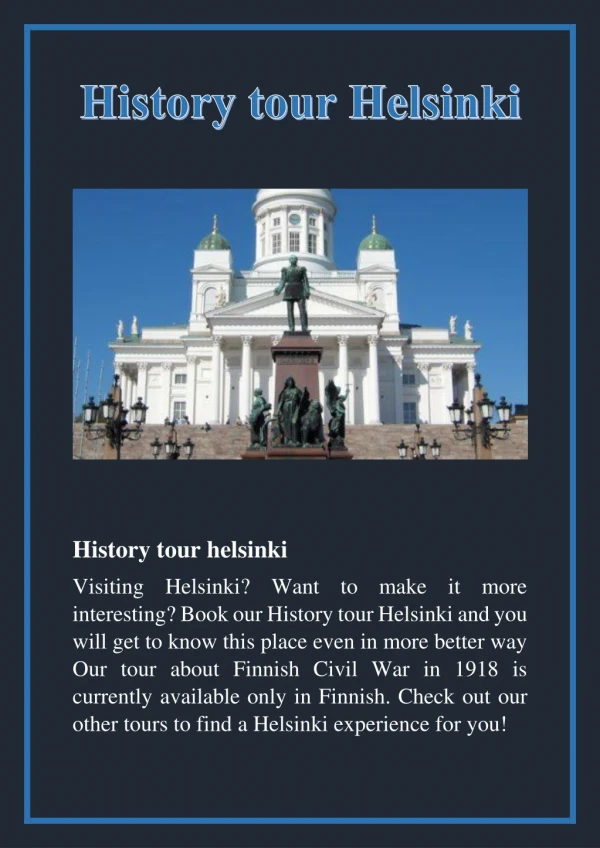 history tour helsinki