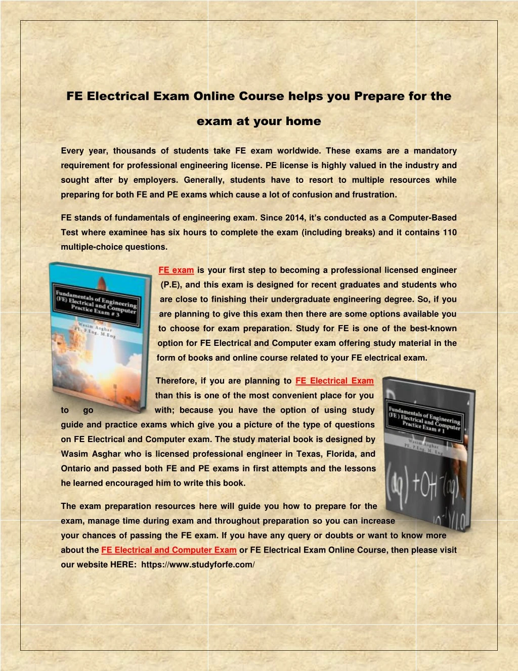 fe electrical exam online course helps