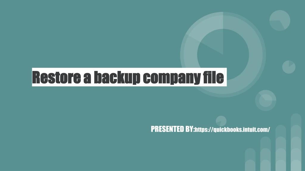 restore a backup company file