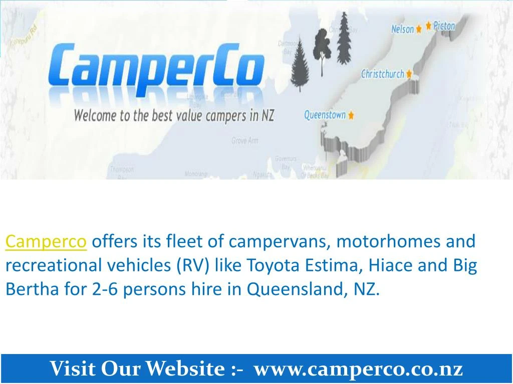camperco offers its fleet of campervans