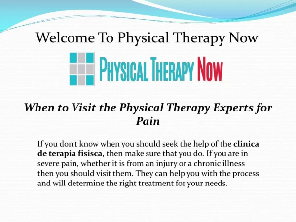 Physical Therapy Clinic Miami Lakes