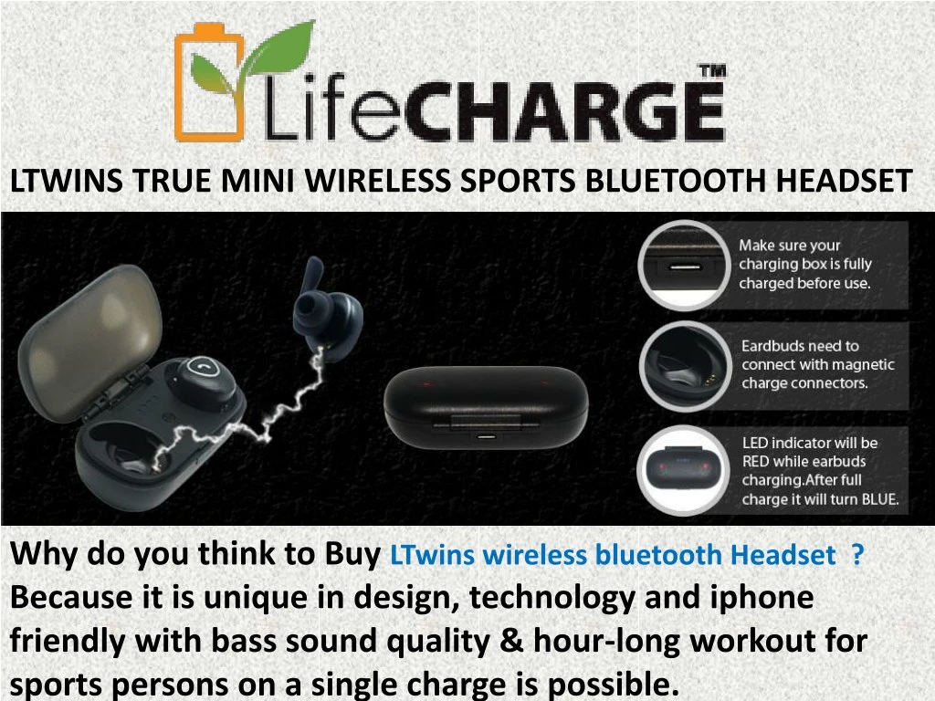 ltwins true mini wireless sports bluetooth headset