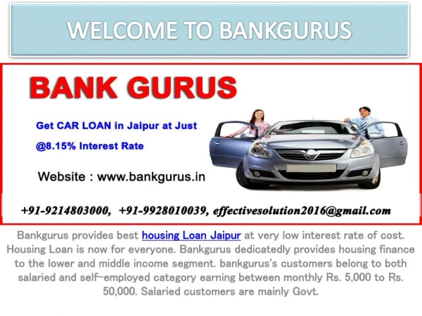 Best Mortgage Loan Jaipur