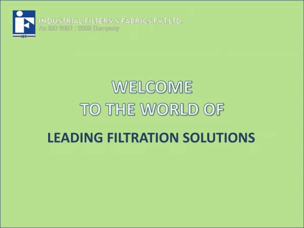 Leading Filtration Solution and Products Manufacturer | IFF Group