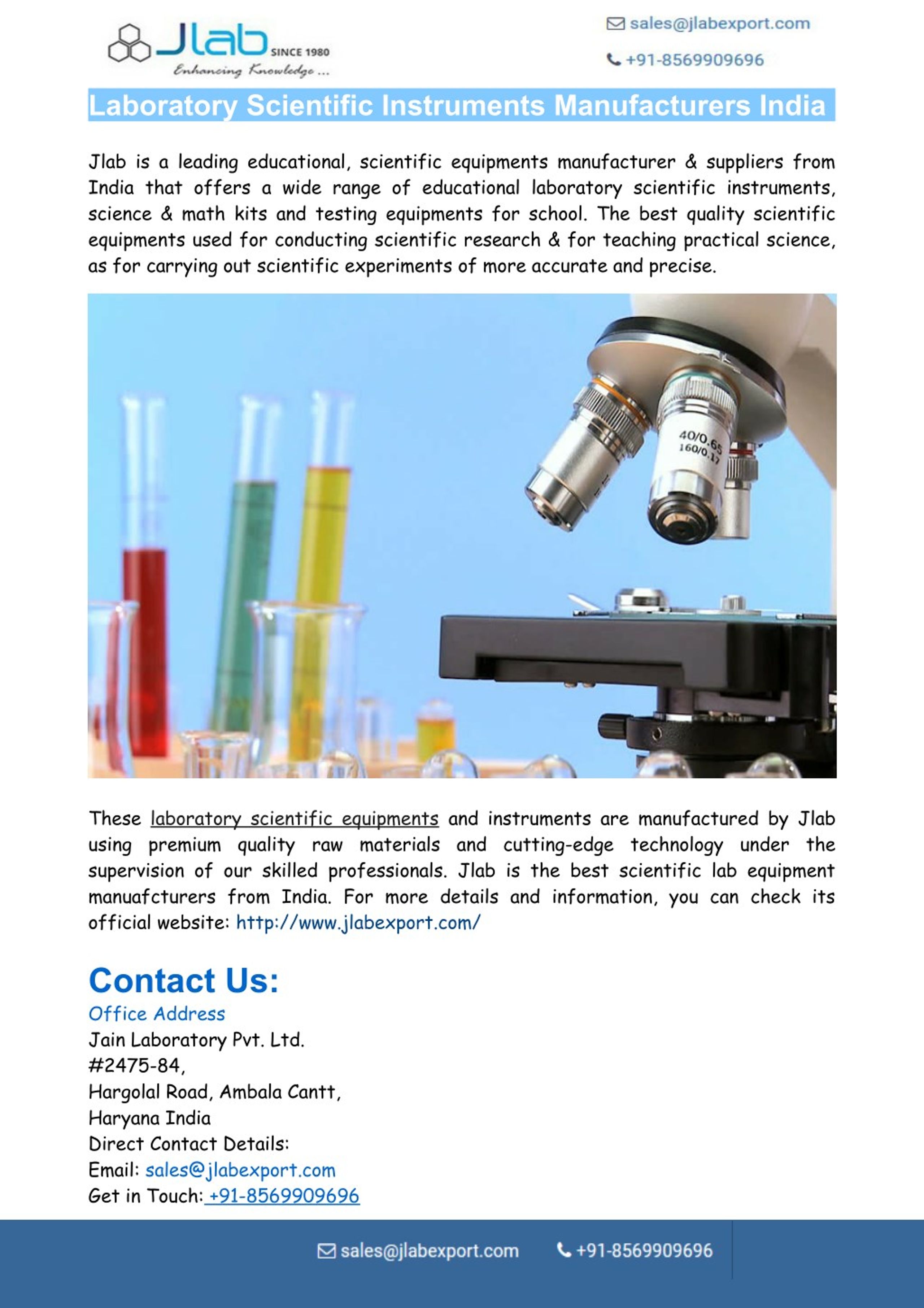 Lab Instrument Presentation PPT - Laboratory Scientific Instruments Manufacturers PowerPoint ...
