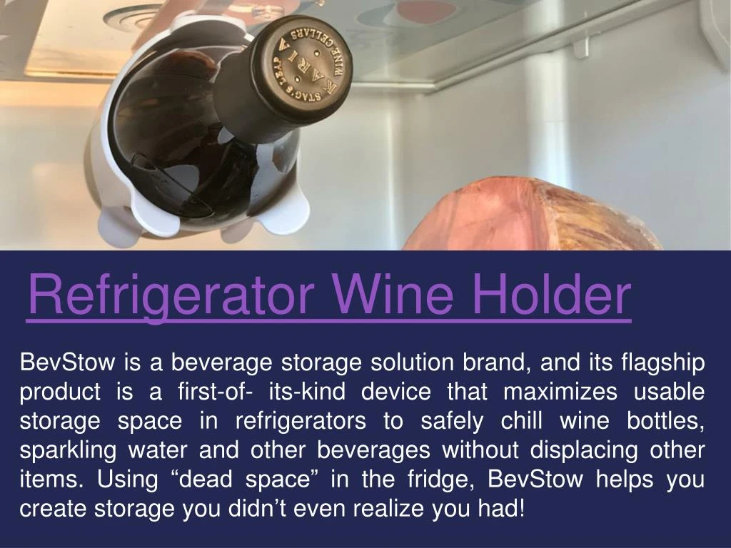 refrigerator wine holder