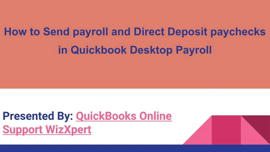 how to send payroll and direct deposit paychecks