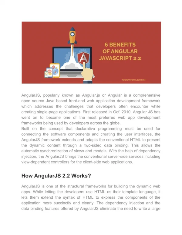 6 benefits of Angular JavaScript 2.2