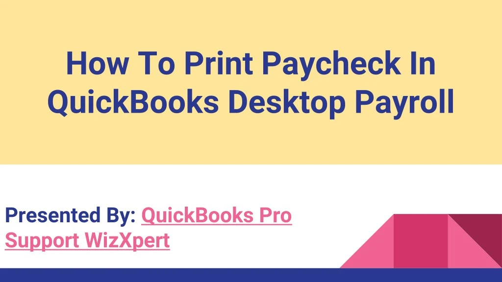 how to print paycheck in quickbooks desktop