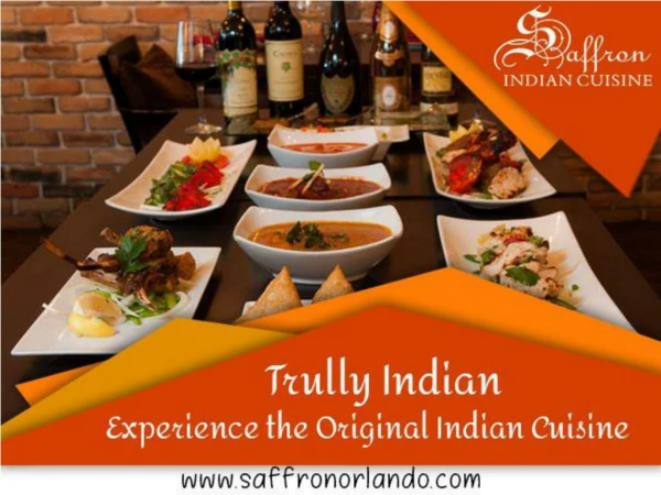 Saffron- Indian restaurant in Orlando