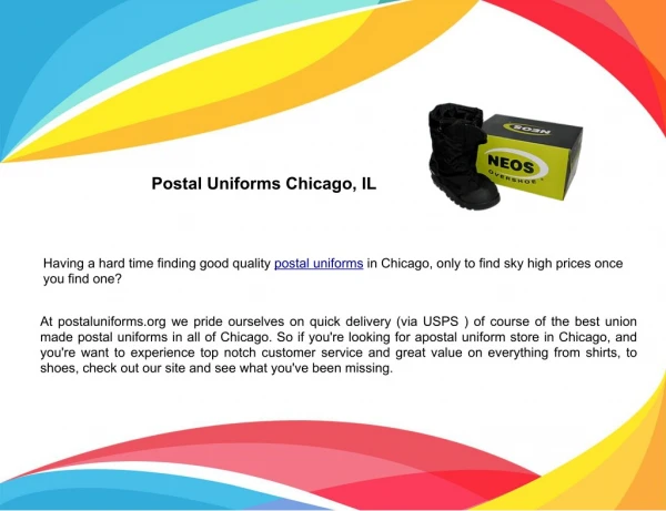 Postal Uniforms Chicago, IL