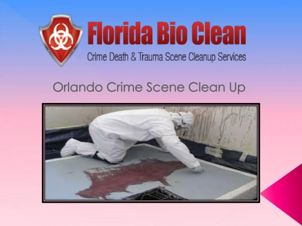 Orlando Crime Scene Clean Up