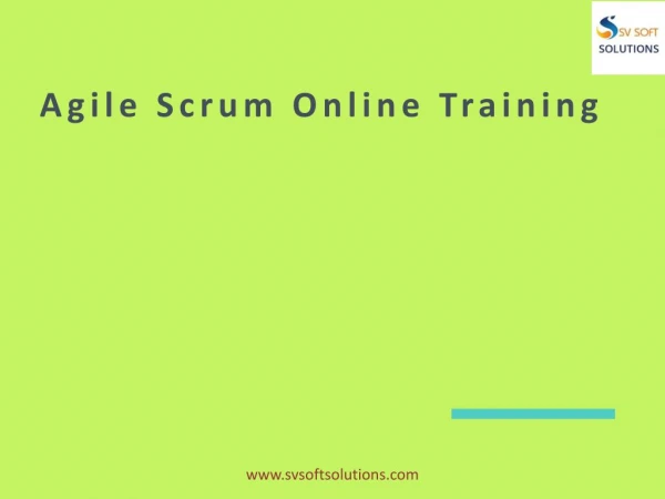 Agile training | Agile Scrum Training | Certified Scrum Master Training