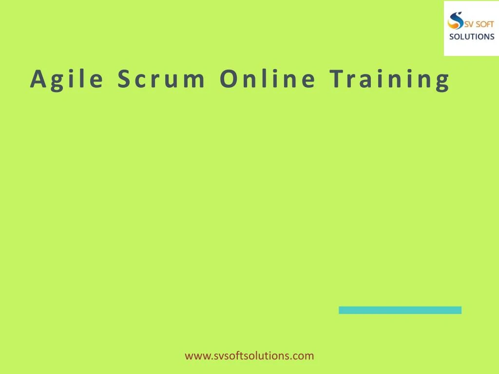 agile scrum online training