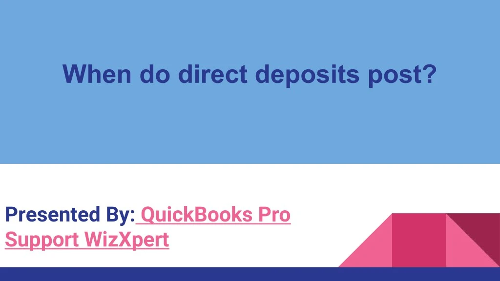 when do direct deposits post