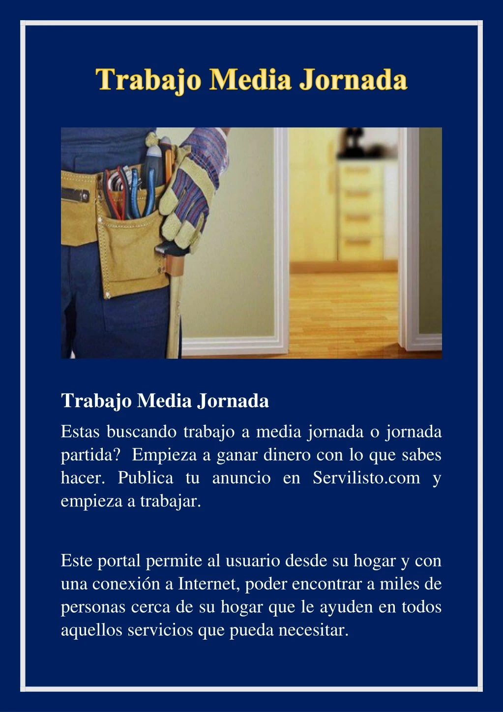 trabajo media jornada estas buscando trabajo