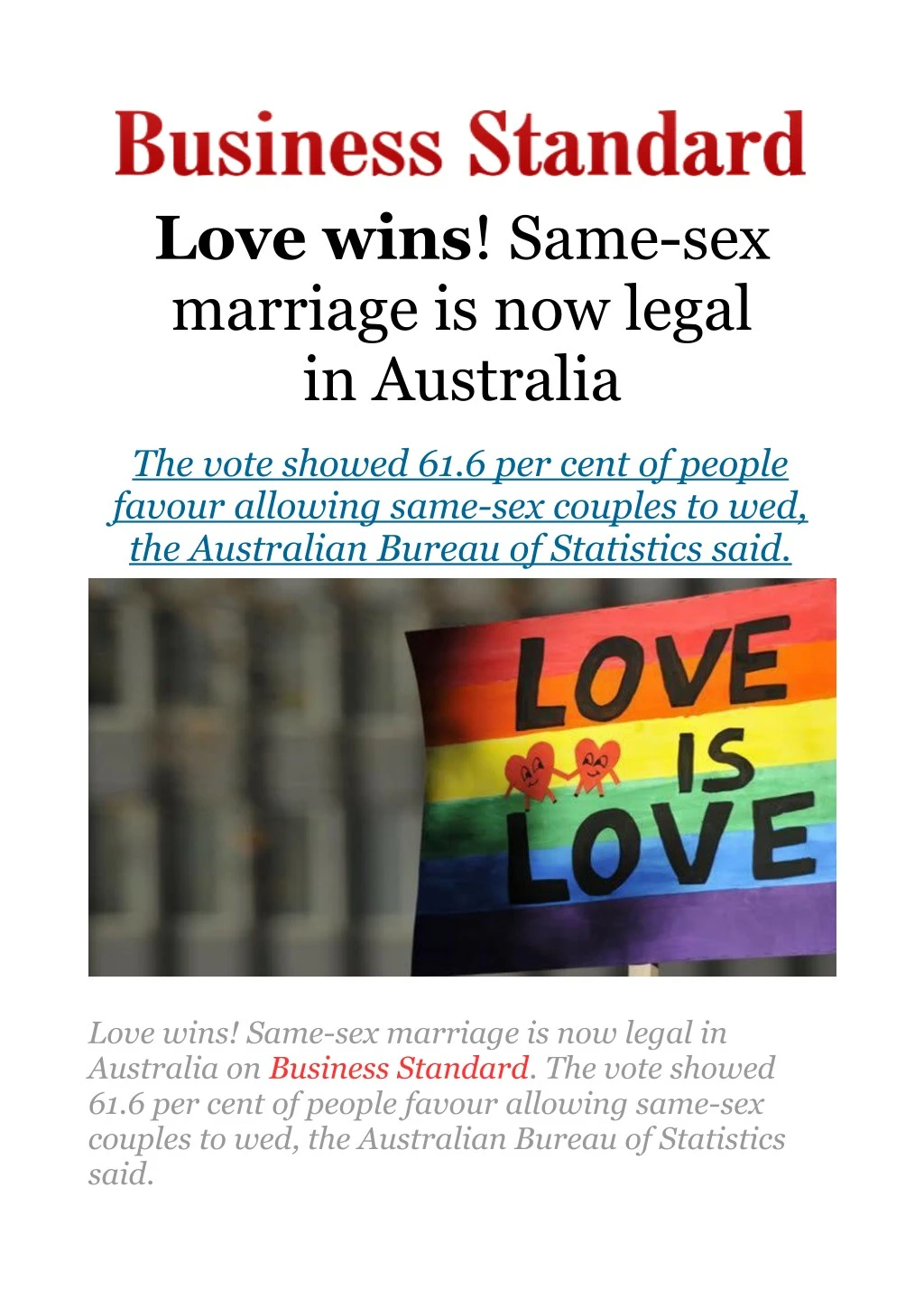 love wins same sex marriage is now legal