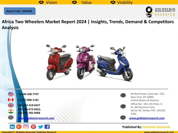Africa Two Wheelers Market Report 2024 | Insights, Trends, Demand & Competitors Analysis