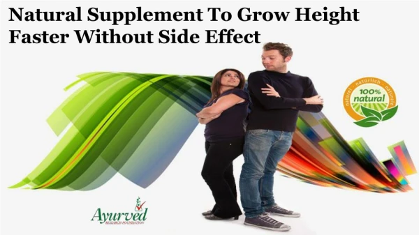 Natural Supplement to Grow Height Faster Without Side Effect