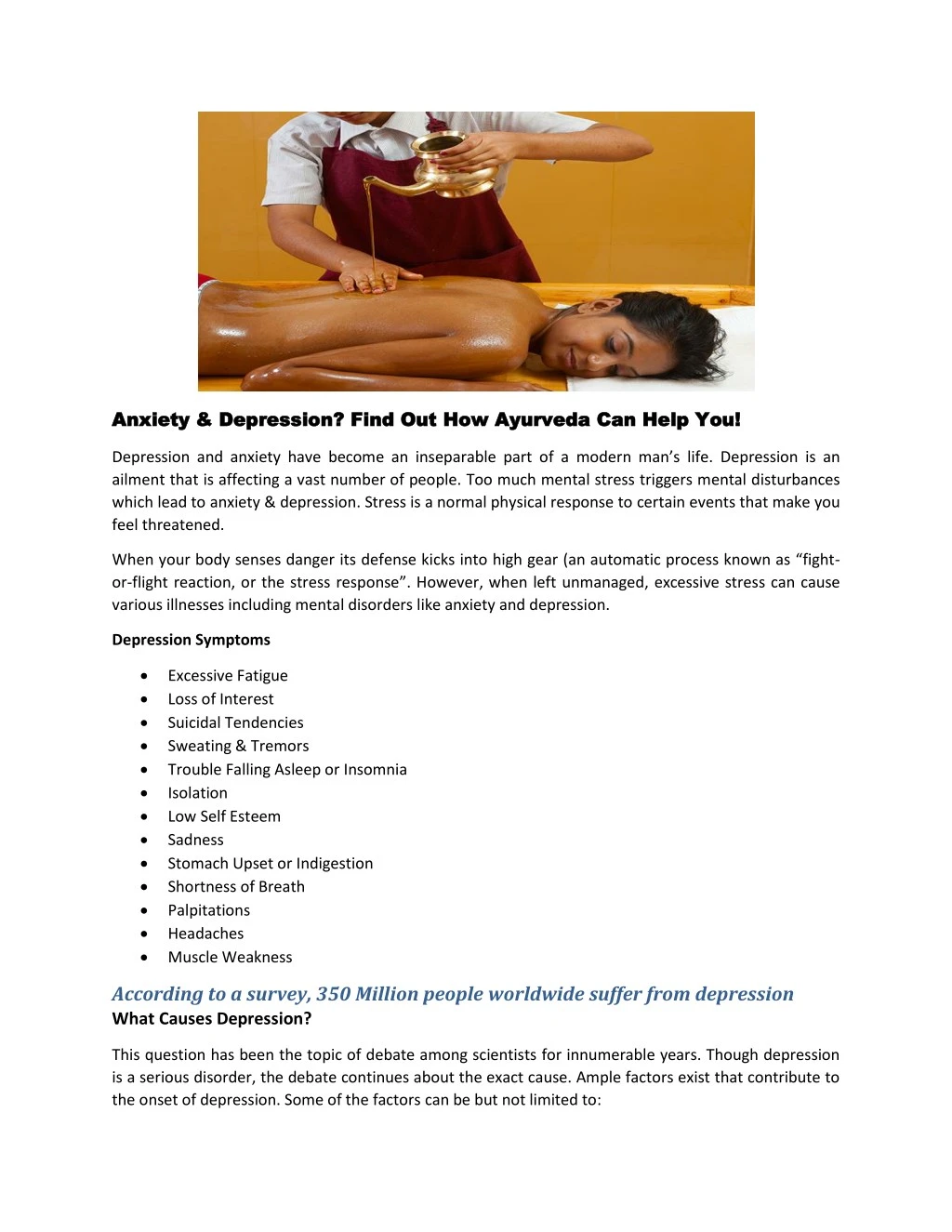 anxiety depression find out how ayurveda can help