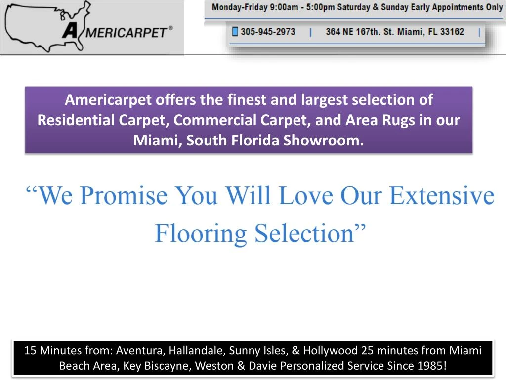 americarpet offers the finest and largest