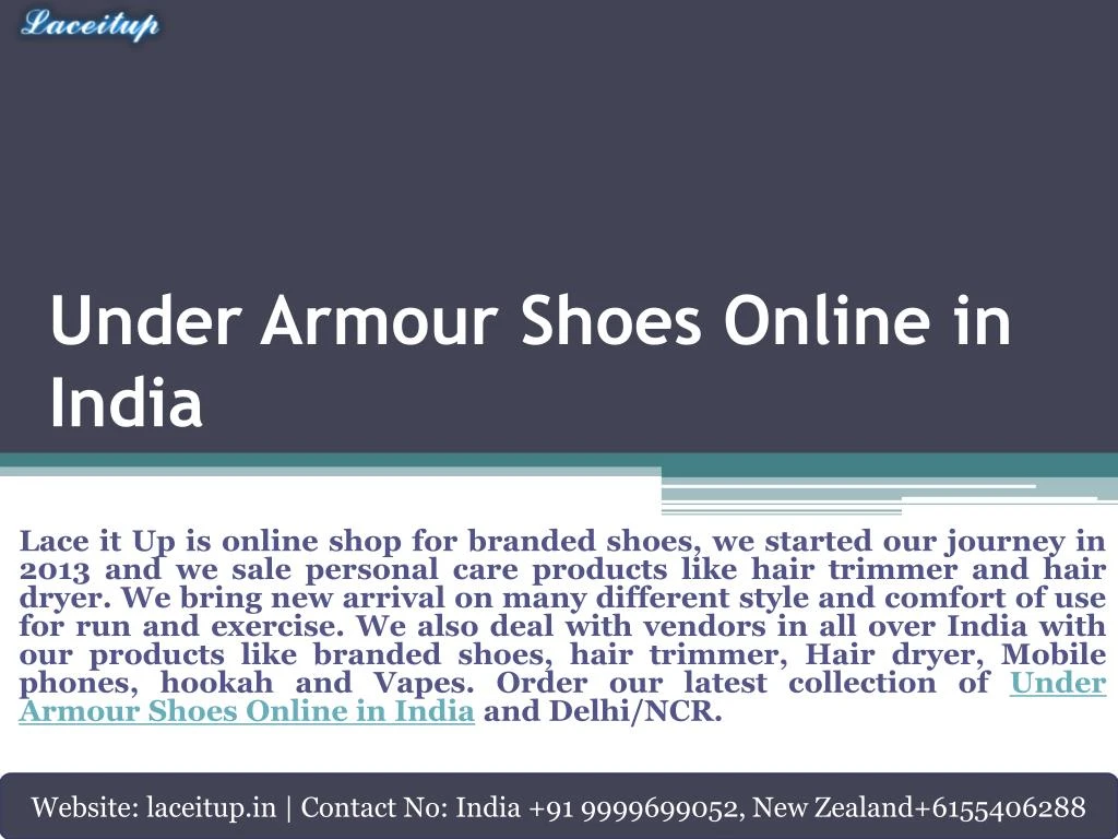under armour shoes online in india